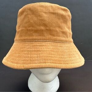 Women’s Brown Corduroy Bucket Hat OS